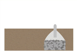 Betonový obrubník – odvoz zbylého materiálu